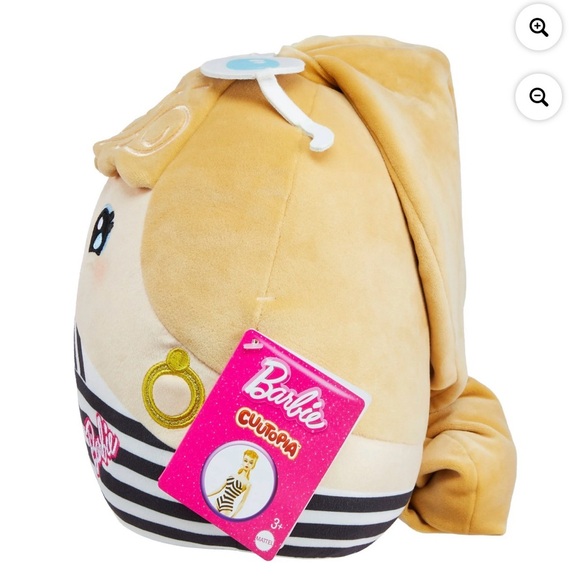 ❤️Barbie Cuutopia Plush, 10-inch Soft Pillow Doll with Chevron Swimsuit NWT - Picture 3 of 10
